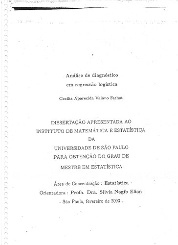 Análise de diagnóstico em regressão logística