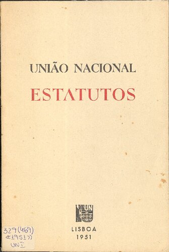 União Nacional. Estatutos