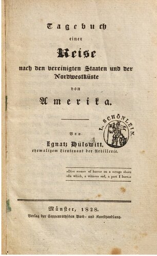 Tagebuch einer Reise nach den Vereinigten Staaten und der Nordwestküste von Amerika