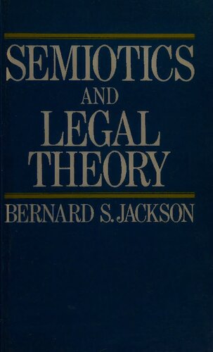 Semiotics and legal theory