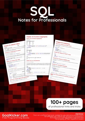 SQL Notes for Professionals book