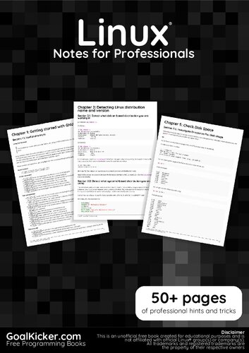 Linux® commands Notes for Professionals book