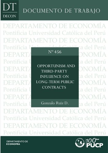 Opportunism and Third-Party Influence on Long-Term Public Contracts