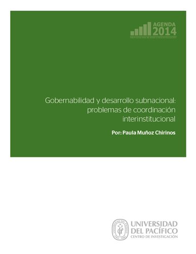 Gobernabilidad y desarrollo subnacional: problemas de coordinación interinstitucional