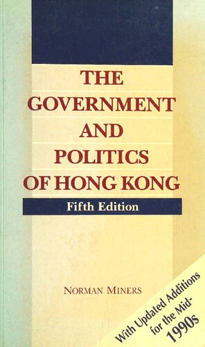 The Government and Politics of Hong Kong (5th ed)