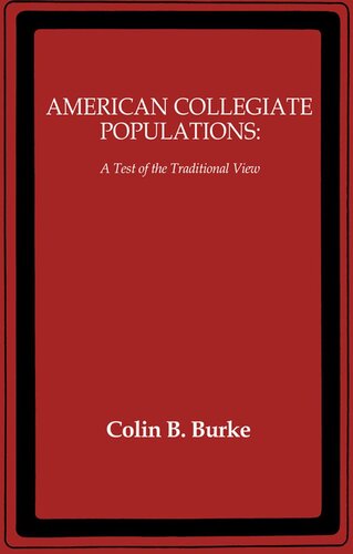 American collegiate populations : a test of the traditional view