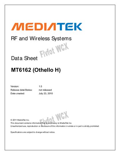 MT6162 (Othello H) Datasheet