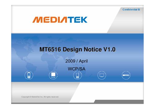 MT6516 Design Notice