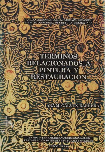 Términos relacionados a pintura y restauración