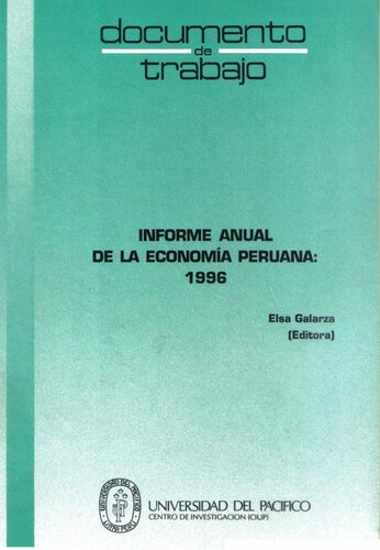 Informe anual de la economía peruana: 1996