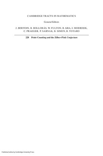 Point-counting and the Zilber-Pink conjecture