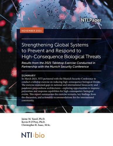 Strengthening Global Systems to Prevent and Respond to High-Consequence Biological Threats (NTI Monkeypox strategy paper exercise)