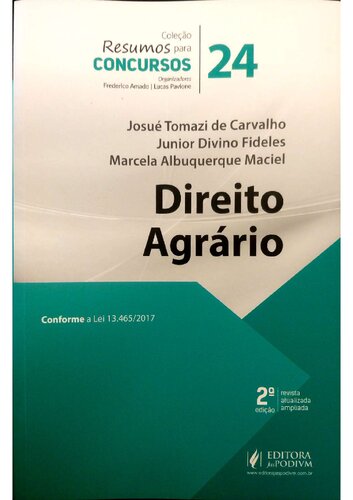 Direito agrário: conforme a lei 13.465/2017