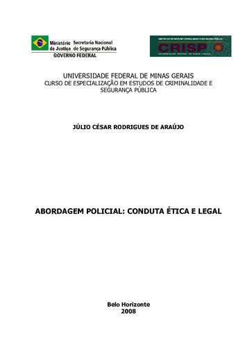 Abordagem policial: conduta ética e legal