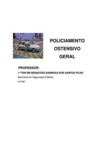 Policiamento ostensivo geral