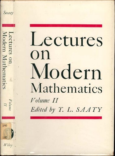 Lectures on modern mathematics