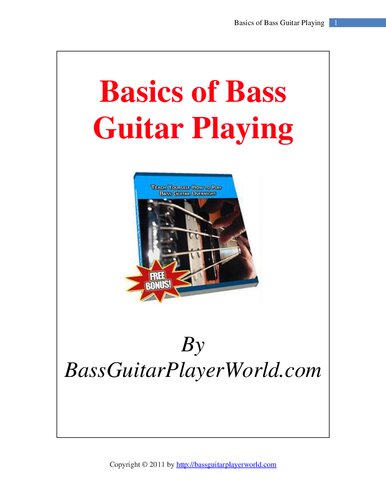 Basics Of Bass Guitar Playing