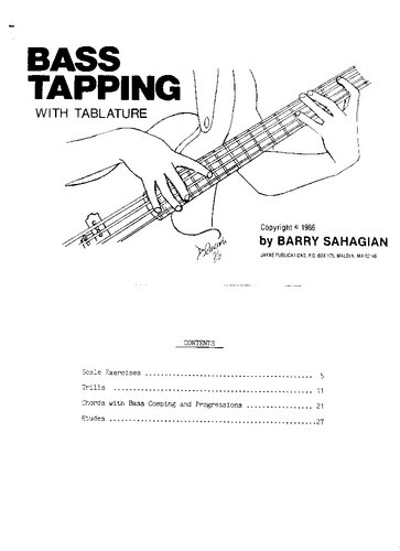 Bass Tapping with tablature