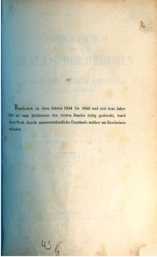 Geschichte des Abfalls der Griechen vom Türkischen Reiche im Jahre 1821 und der Gründung des Hellenischen Königreiches