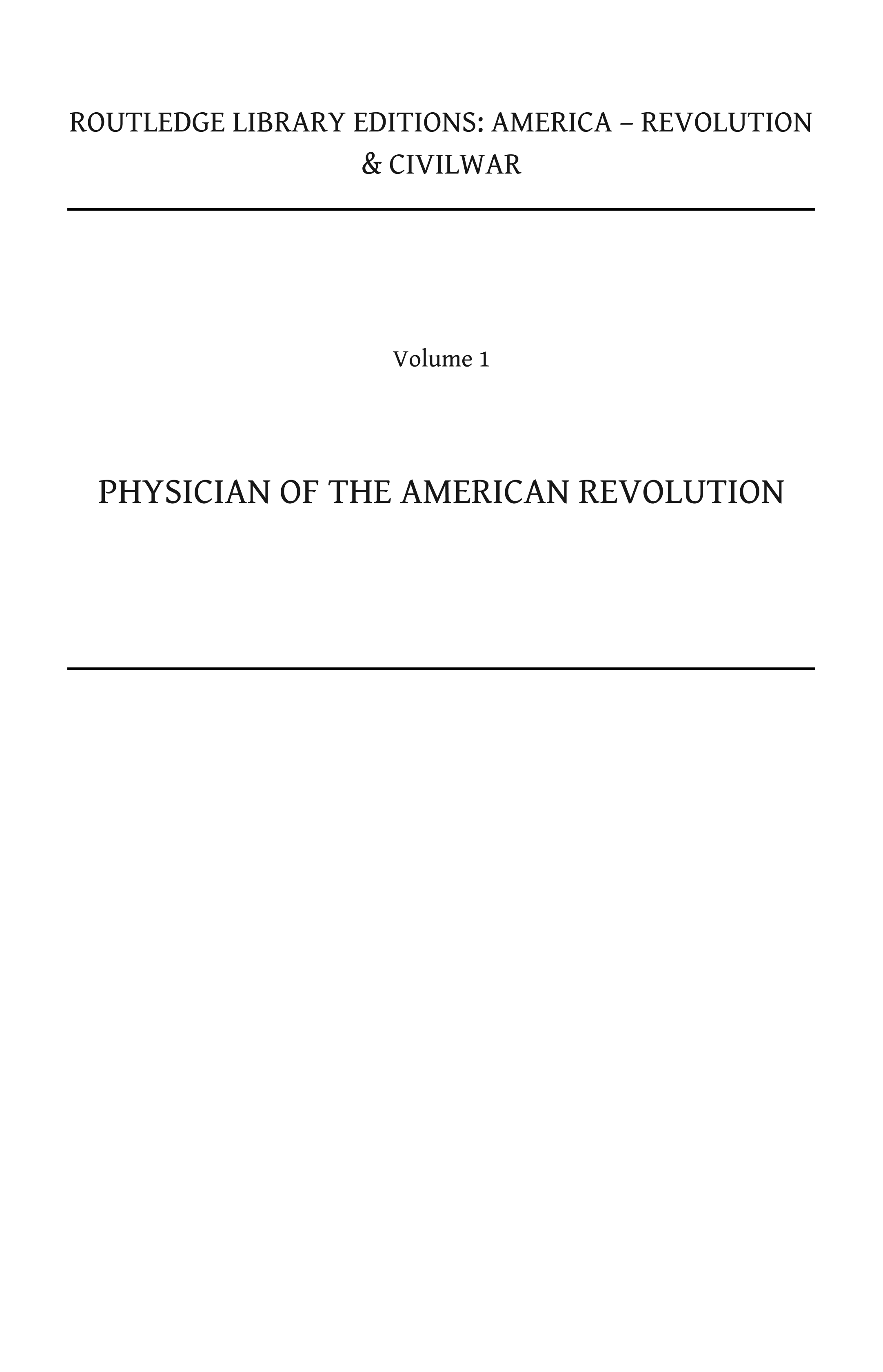 Physician of the American Revolution: Jonathan Potts