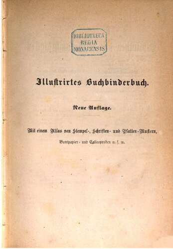 L. Brades illustriertes Buchbinderbuch