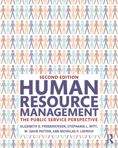 Human Resource Management: The Public Service Perspective