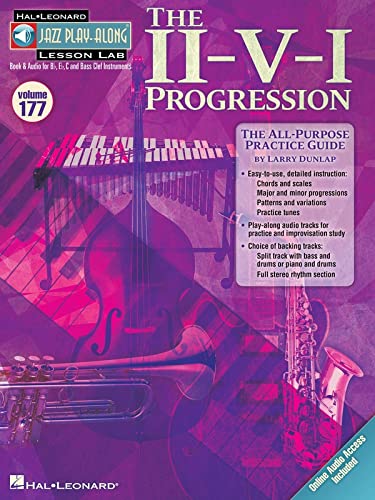 The Ii-V-I Progression - Jazz Play-Along Vol. 177 - Lesson Lab (Book/Audio Online) (Jazz Play-Along Lesson Lab)