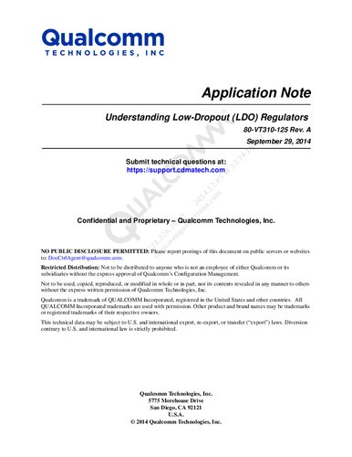 Understanding Low-Dropout (LDO) Regulators