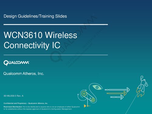 WCN3610 Wireless Connectivity IC Design Guides/Training Slides