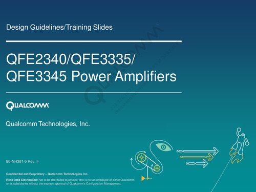 QFE2340/QFE3335/QFE3345 Power Amplifiers