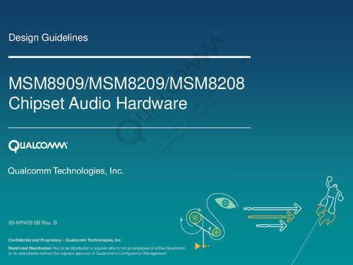 MSM8909/MSM8209/MSM8208 Chipset Audio Hardware