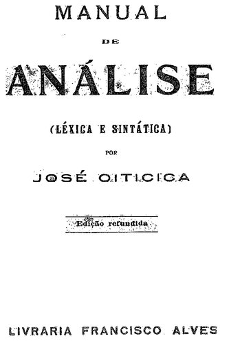 Manual de  análise (léxica e sintática)