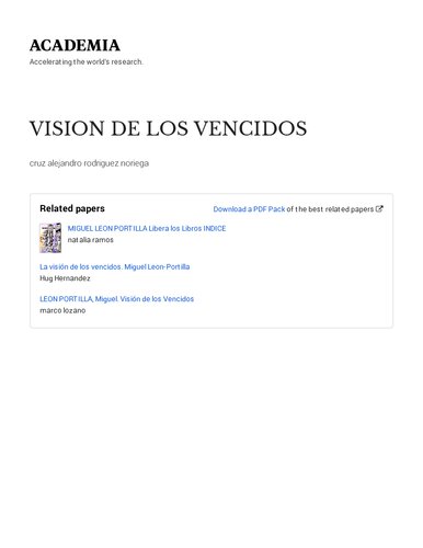 Visión de los vencidos