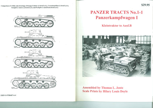 Panzer Tracts No. 1-1: Panzerkampfwagen I. Kleintraktor to Ausf.B