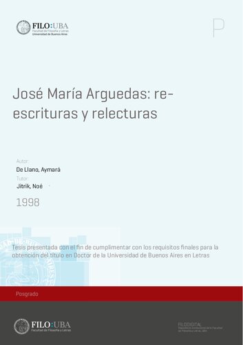 José María Arguedas: re-escrituras y relecturas