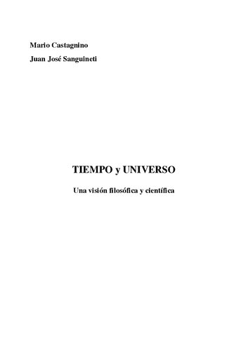 Tiempo y universo. Una visión filosófica y científica