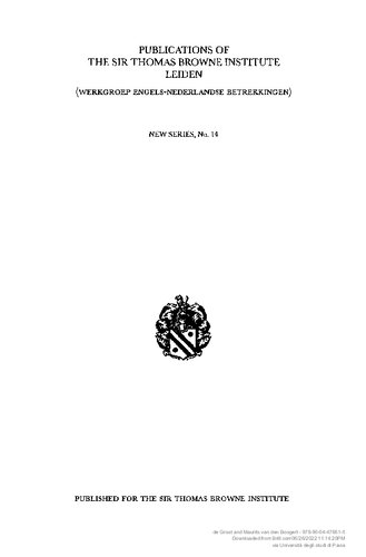 Friends and Rivals in the East : Studies in Anglo-Dutch Relations in the Levant from the Seventeenth to the Early Nineteenth Century