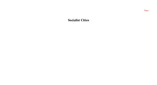 Socialist cities : municipal politics and the grass roots of American socialism