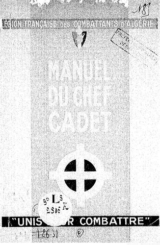 Manuel du chef cadet. Cadet et cadettes de la Légion. Mouvement de jeunesse d’action civique et sociale