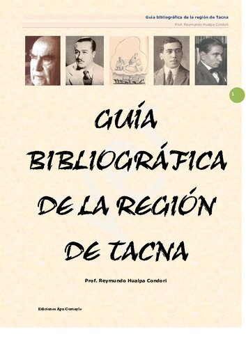 Guía bibliográfica de la región de Tacna