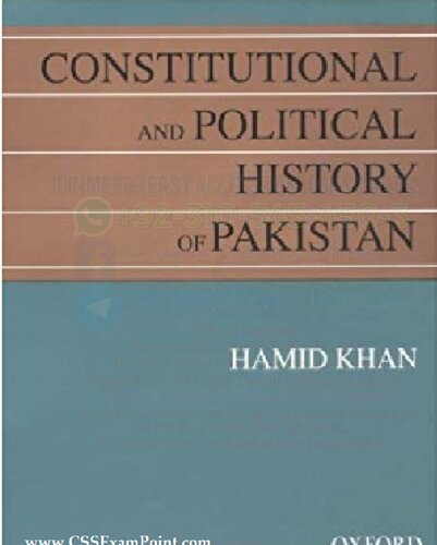 Constitutional And Political History Of Pakistan