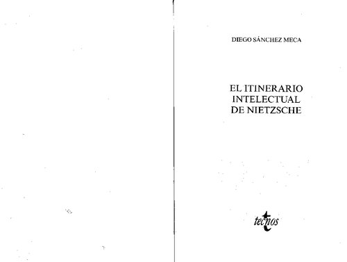 El itinerario intelectual de Nietzsche