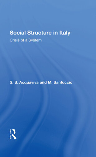 Social Structure in Italy: Crisis of a System