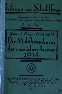 Die Mobilmachung der russischen Armee 1914