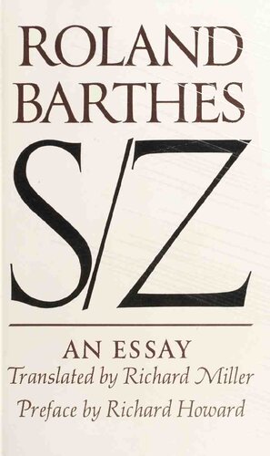 S/Z: An Essay