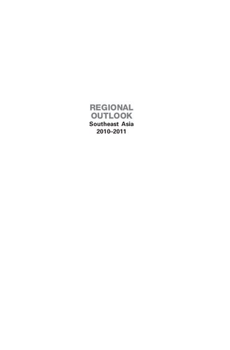 Regional outlook : Southeast Asia, 2010-2011