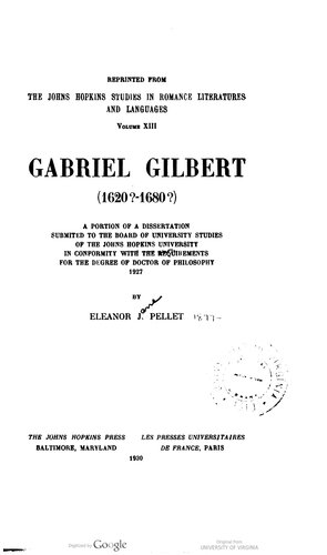 Gabriel Gilbert (1620?-1860?)