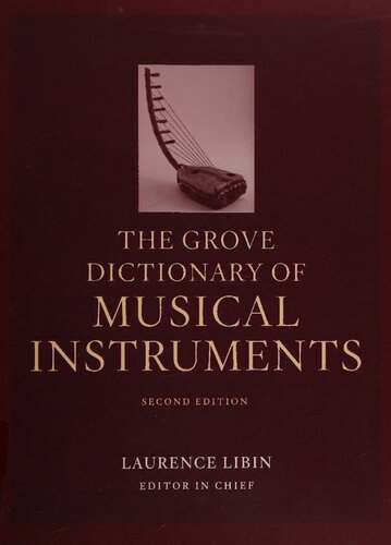 The Grove dictionary of musical instruments Vol. 3, Iamba malebe - Ožragis.