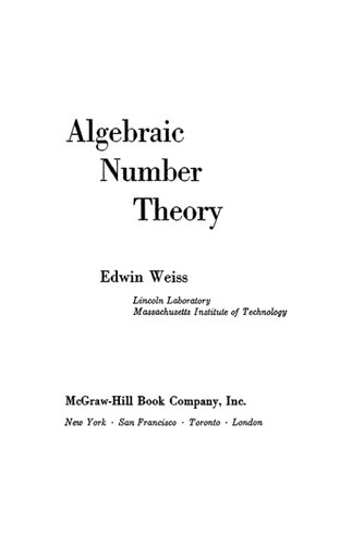 Algebraic Number Theory