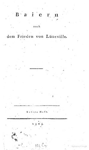 Baiern nach dem Frieden von Lüneville [Luneville]